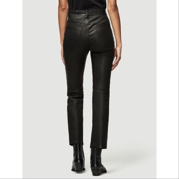 👖Frame Leather Le Sylvie Slender Straight 
Noir - Picture 3 of 16